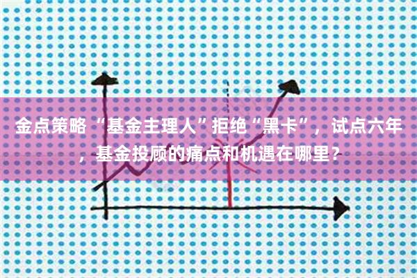 金点策略 “基金主理人”拒绝“黑卡”,试点六年,基金投顾的痛点和机遇在哪里?